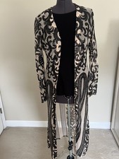 Windsor Womens Open Dress Long With Black Design Full length 