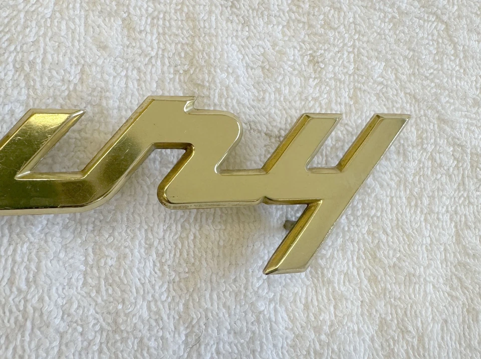 1959 Plymouth Sport ярость четверть панели эмблемы пара золотой отделки MP2-P 59 2dr HT - Изображение 4 из 4