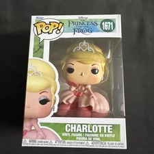 Funko Pop! Princess and the Frog Charlotte Vinyl Figure #1671 W/ Protector