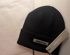 Fear of God black Essentials Beanie brand new