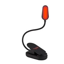 Red Book Light Clip On 625nm LED Light for Reading in Bed No Blue Light Eye Care