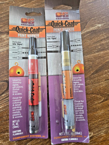 Two Quick-Coat Paint Markers NIP one Red & one Gold
