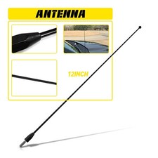 12 Inch Black Stainless Mast Antenna Power Radio Amfm Car Universal Replacement