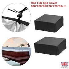 SPA Hot Tub Cover Guard Cap Square Furniture Dust Cover Anti-UV Protector 2 Size