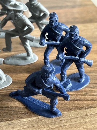 26x Vintage Timpo Plastic American Civil War Toy Soldiers , Unpainted Bundle - Picture 2 of 10