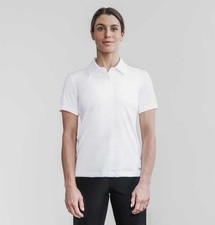 NWT NOBULL Women's Lightweight Textured Polo - XS - White