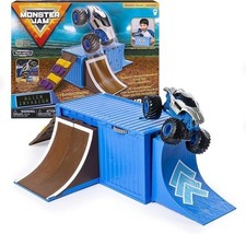 Monster Jam, Ship It  Flip It Transforming Playset with Exclusive 1:64 Scale...