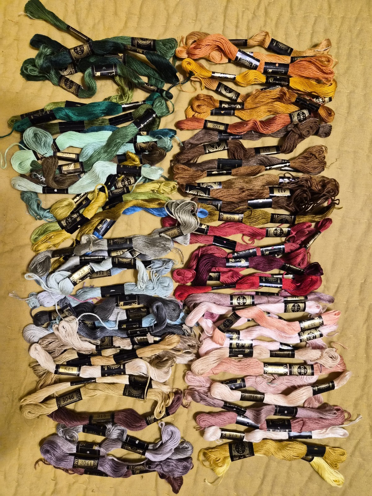Embroidery Floss Multicolor Cross-Stitch Skeins Assorted Lot