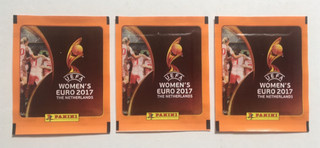 Panini Women's Netherlands Euro 2017 Football Sticker Packets x3 (SEALED)
