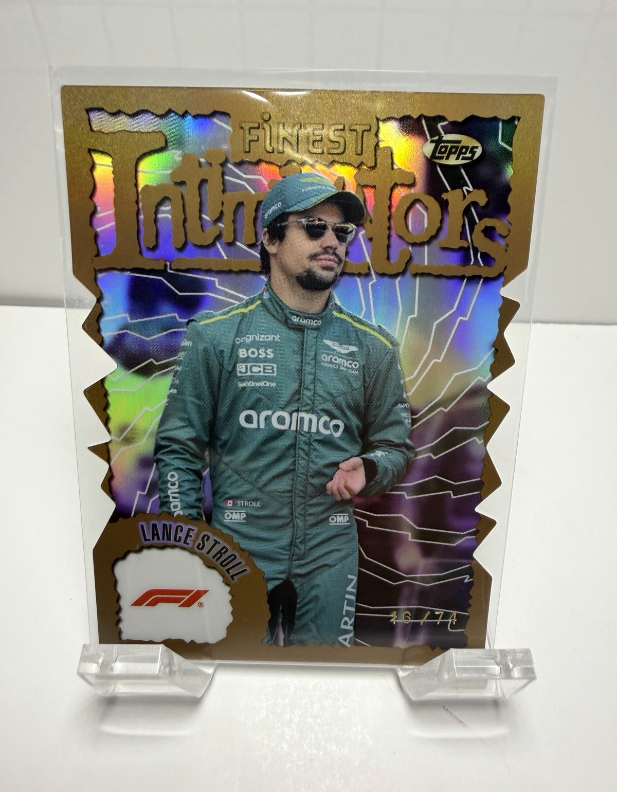 2024 Topps Finest Formula 1 Lance Stroll Intimidators #STR Die-Cut /74