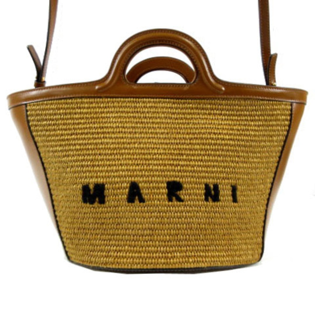 Marni Tropicalia Summer Bag SMALL SHOULDER BROWN Used