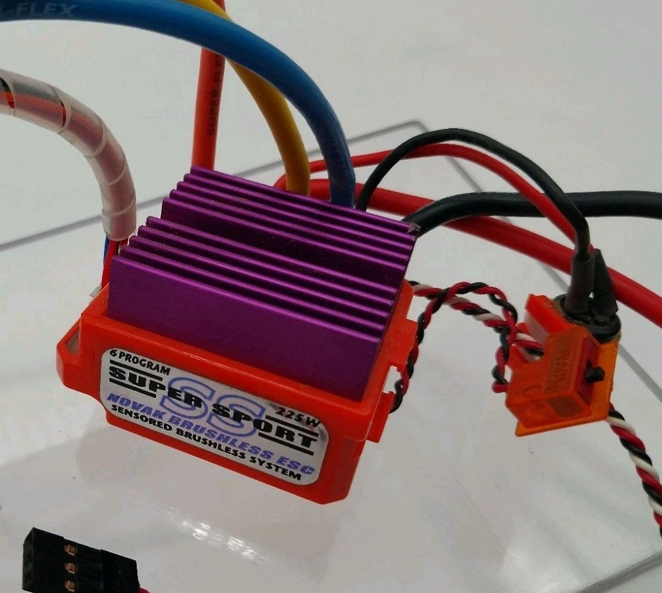 Novak SS Super Sport 225w Sensored Brushless ESC & 5800kv Motor RC Losi HPI AE - Image 3 of 4