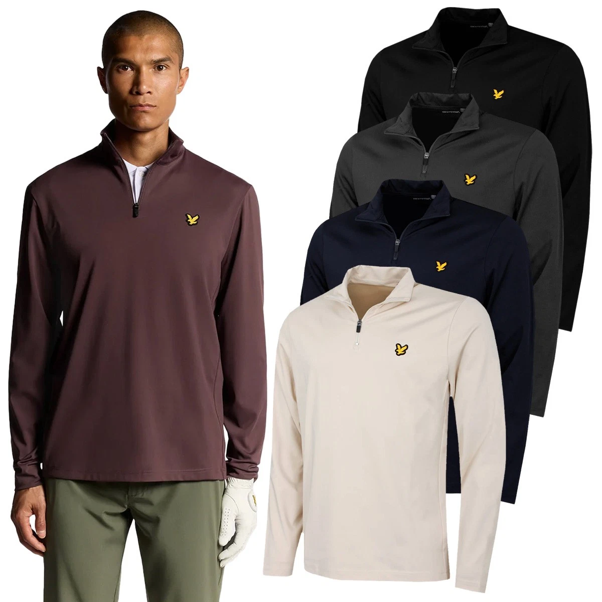 LYLE & SCOTT Mens Zip Hoodie Sweater Large Navy Blue Cotton AN02