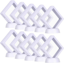 10-Pack 3D Floating Display Case Display Box Coins Display Stand Holder Suspensi