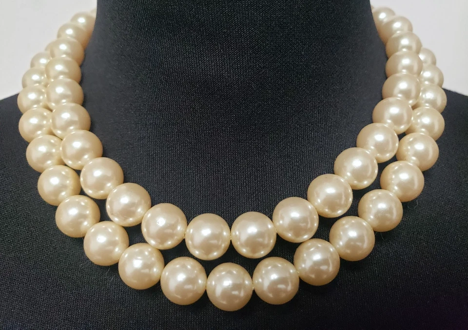 KENNETH LANE Avon Necklace & Lion Head Doorknocker Pierced Earring Set KJL 1986 - Image 4 of 4