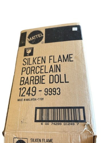 Barbie Porcelain Treasures Silken Flame #1249 1998 Doll Mattel Limited Edition - Picture 9 of 9