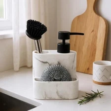 3 in 1 Soap Dispenser Multifunctional Durability Liquid Pump Press Container