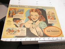 newspaper ad 1939 PRIVATE LIVES Ann Sheridan movie Doc Parshall Rube Goldberg