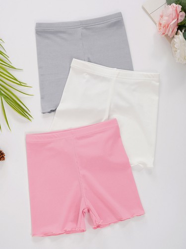 Girls Modal Shorts Under Dress Dance Bike Shorts for Playground Gym Sport 3 Pack - Picture 66 of 156