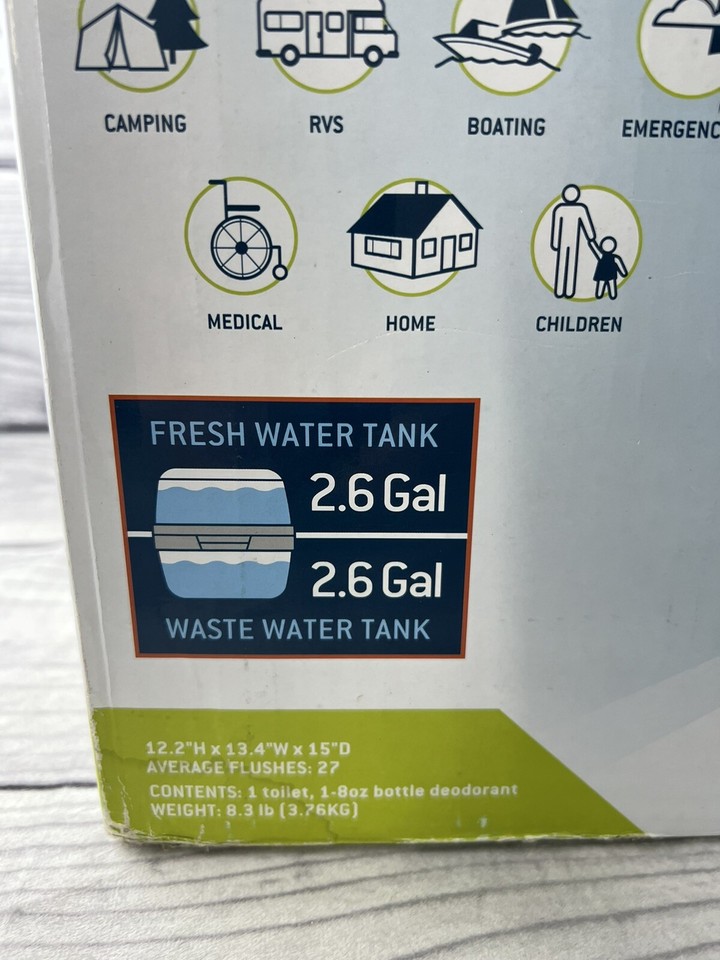 Thetford Porta Potti 260B Camping Boating RV Toilet Potty Portable