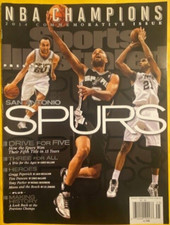 SAN ANTONIO SPURS sports illustrated NBA 2014 CHAMPIONS Tim Duncan PARKER manu