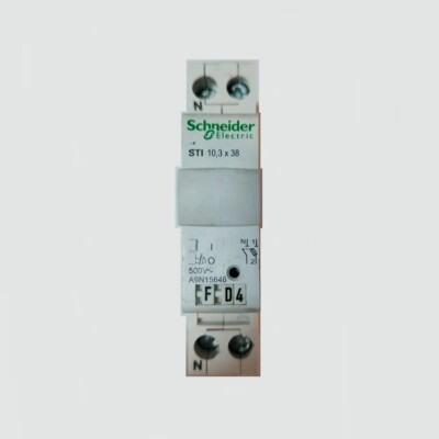       SCHNEIDER STI 10,3x38 - A9N15646 - SICHERUNGSHALTERSOCKEL 500V - 1P+N