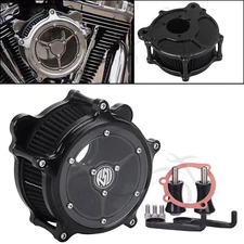US Black RSD Air Cleaner Intake Filter For Harley Dyna Softail Road King Glide