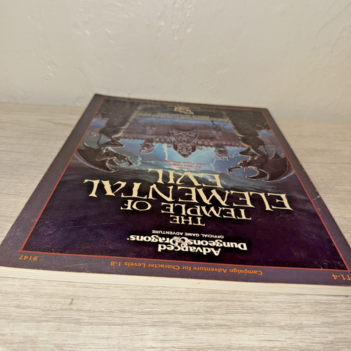 AD&D Dungeons & Dragons The TEMPLE of ELEMENTAL EVIL T1-4 9147 1985 Module + Map - Picture 4 of 15