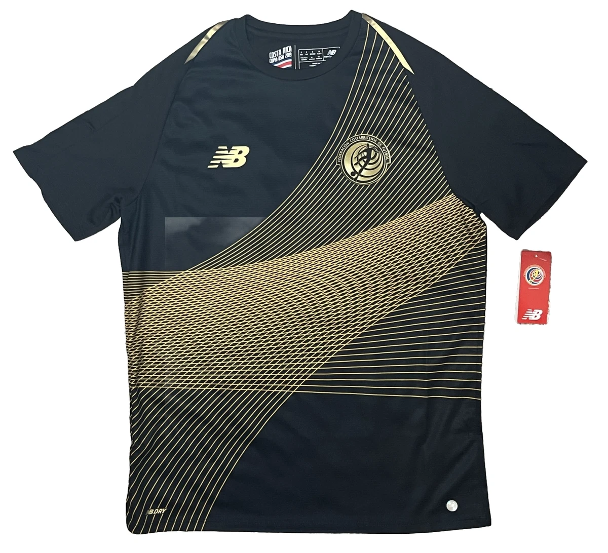 Costa Rica New Balance 2019 Copa Black Soccer Jersey Men s Size S Small New NWT