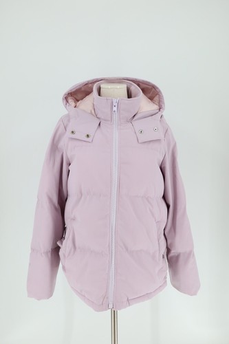 Chaqueta para nieve Madewell para mujer talla mediana mármol lila acolchada acolchada acolchada acolchada parka con capucha - Imagen 1 de 10