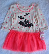 CIRCO Halloween Glitter Bat Baby Girl 18 Months Tutu Pink Skirt Dress Princess