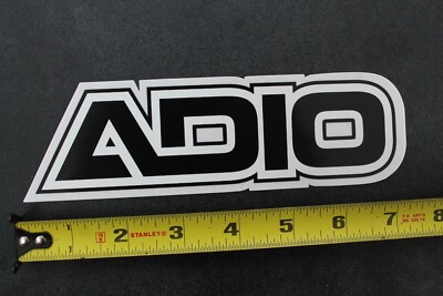 ADIO Skateboard Shoes Black White Zero 90's Z39B Vintage Skateboarding STICKER