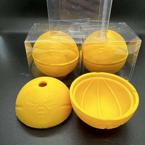 Juego (3) Jack Daniels Whisky Miel Abeja Cubo de Hielo Baloncesto Moldes de Silicona 2 3/4" - Imagen 4 de 8