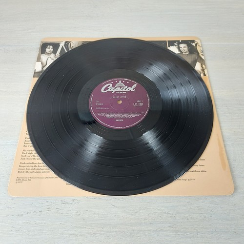 America Silent Letter 12in Vinyl LP E-ST 11950 Capitol Records 1979 Lyric Sleeve - Picture 11 of 15
