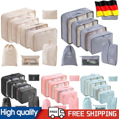 8 Pieces Set Portable Luggage Organizer Suitcase Organizer Bags for Suitcases