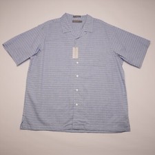 Daniel Cremieux Men's Short-Sleeve Shirt XL Blue Check Signature NWT 85