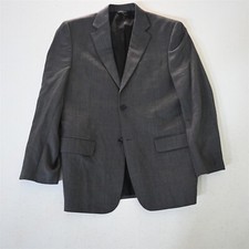 Joseph  Feiss 40R Gray Herringbone 100 Wool Mens Blazer Suit Jacket Sport Coat