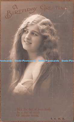 R240040 A Birthday Greetings T G W H Photochrom Bromo Cilt Geburtstag Serie AllBr