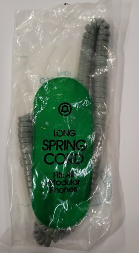 Vintage NOS Western Electric Modular Spring Cord Moss Green Long H4DU 51 - Zdjęcie 5 z 7