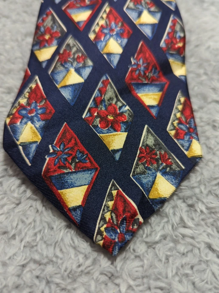 Corbata Cambridge Classics patrón floral de seda Foto 2 de 4