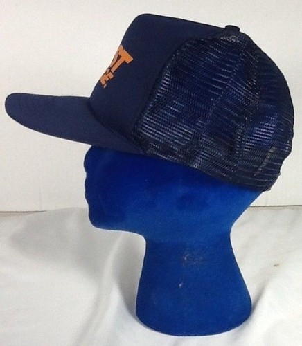 St1122 Sportsmon Navy Blue Fast Orange Snapback Hat - Bild 6 von 8