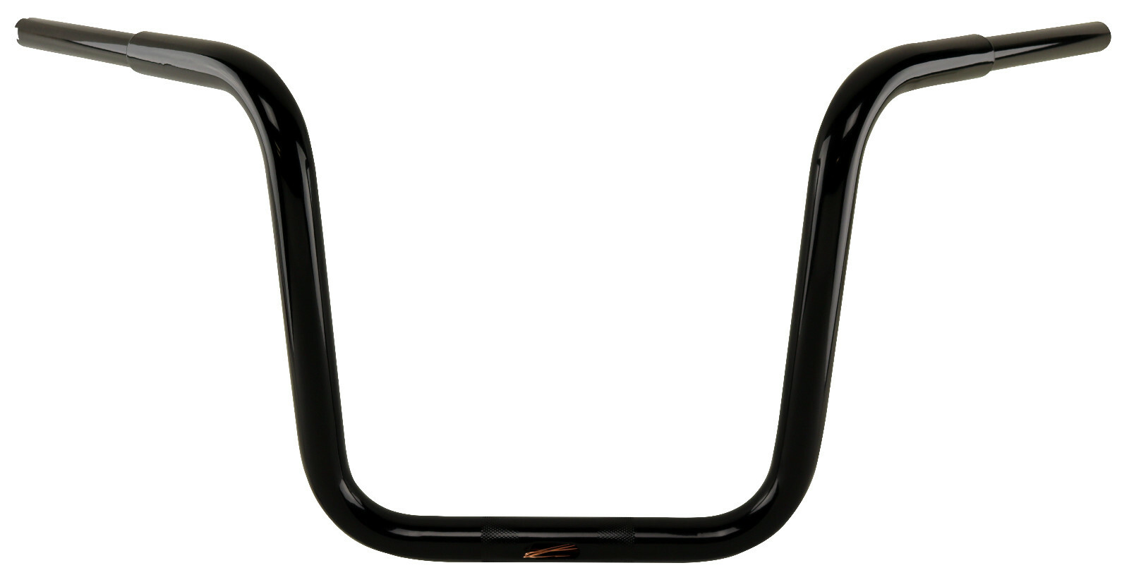 Ultima 1.25" Black Tall Handle Bars, 14" Knurled W/Dimples for FLTR