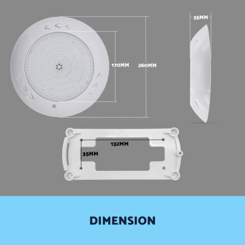 NEW Retro Fit 55W Swimming Pool LED Light RGB 100% Waterproof Resin Filled OZ - Picture 5 of 14