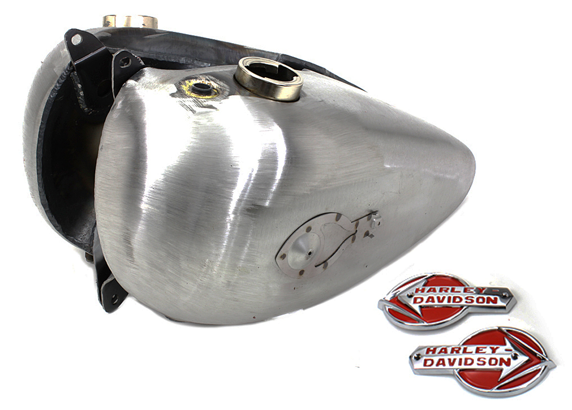 Original style 3.5 gal GAS TANKS w/ EMBLEM MOUNTS 1959 - 1960