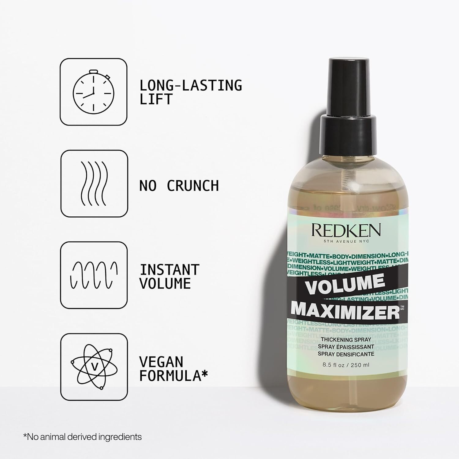 REDKEN 5TH AVENUE VOLUME MAXIMIZER THICKENING SPRAY 8.5Oz LIGHTWEIGHT MATTE BODY