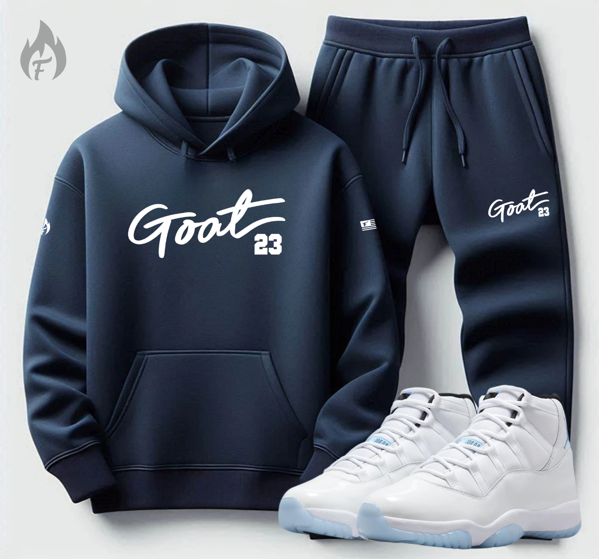 navy blue jordan hoodie