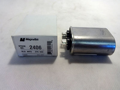 NEW IN BOX MAGNETEK  2406  CAPACITOR 10MFG 370 VAC