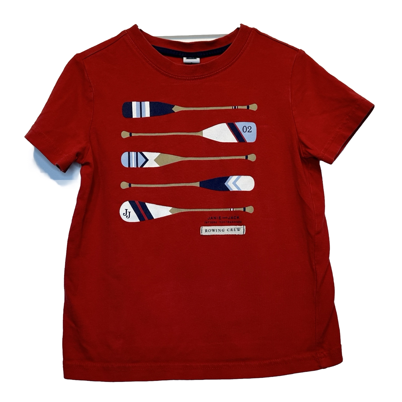 FILA Maglietta canottaggio equipaggio rosso Janie & Jack 3T bambino maniche corte