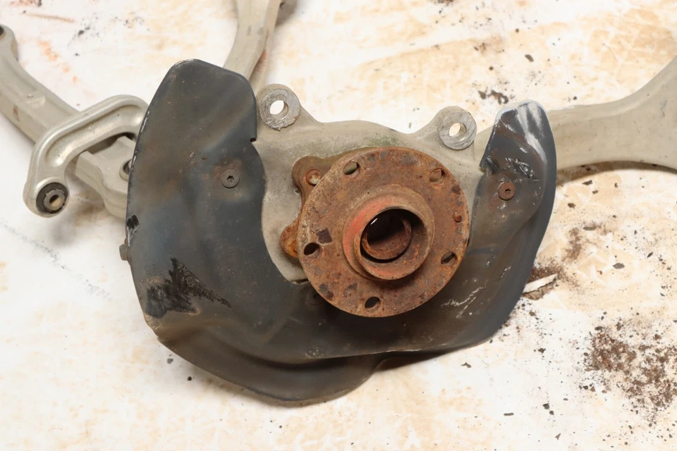 AUDI S6 2007-2011 AWD eje delantero derecho nudillo rueda buje con brazos de control OEM Foto 2 de 4