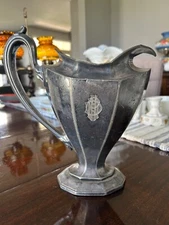 Antique Reed & Barton Sierra Silverplate 1914 Pitcher Stamped No. 3690 7 Half Pi